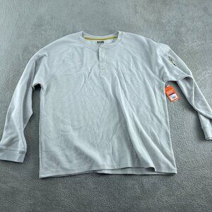 Bass Outdoor Glacier Gray XXL Performance Thermal Long Sleeve Henley NWT 4837